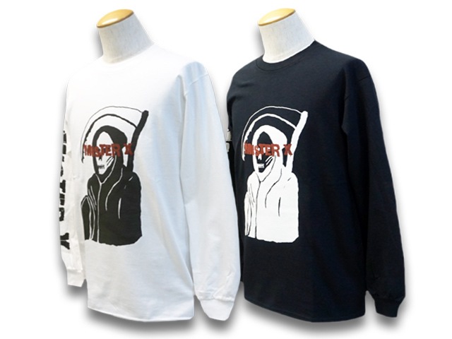 (50% OFF)��2����MISTER X/�ߥ��������å�����2022AW��Grim Reaper L/S Tee/�����꡼�ѡ����󥰥��꡼��Tee��(22AW-MRX-11)(UNCHANGING LOVE/��������󥸥󥰥��/POP EYES/�ݥåץ�����/���ᥫ��/WOLF PACK/����եѥå�)