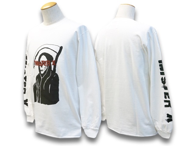 (50% OFF)��2����MISTER X/�ߥ��������å�����2022AW��Grim Reaper L/S Tee/�����꡼�ѡ����󥰥��꡼��Tee��(22AW-MRX-11)(UNCHANGING LOVE/��������󥸥󥰥��/POP EYES/�ݥåץ�����/���ᥫ��/WOLF PACK/����եѥå�)