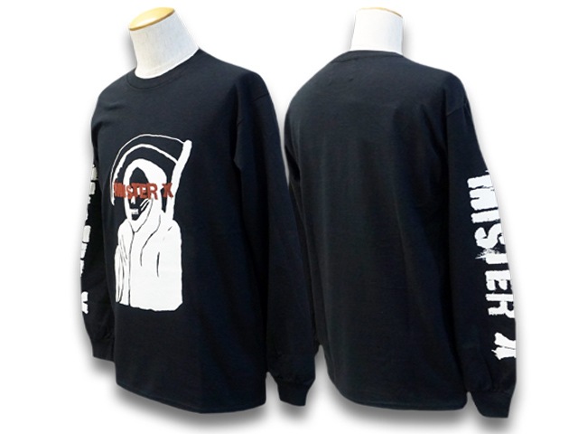 (50% OFF)��2����MISTER X/�ߥ��������å�����2022AW��Grim Reaper L/S Tee/�����꡼�ѡ����󥰥��꡼��Tee��(22AW-MRX-11)(UNCHANGING LOVE/��������󥸥󥰥��/POP EYES/�ݥåץ�����/���ᥫ��/WOLF PACK/����եѥå�)