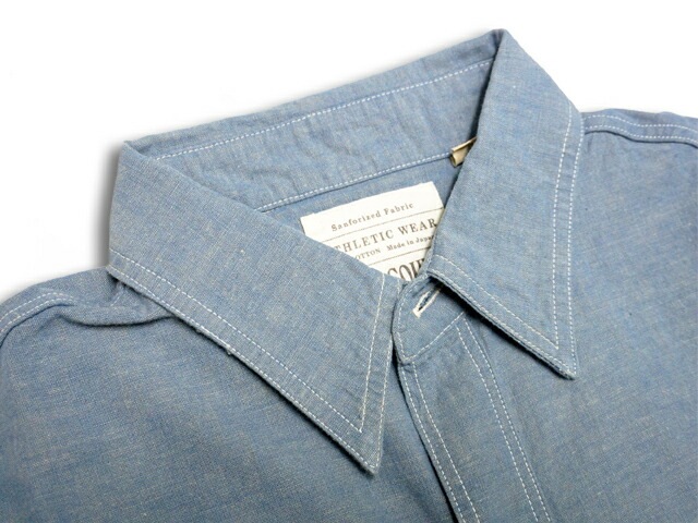 ��2����FULLCOUNT/�ե륫����ȡۡ�Basic Chambray Shirts/�١����å������֥졼����ġ�(4810)