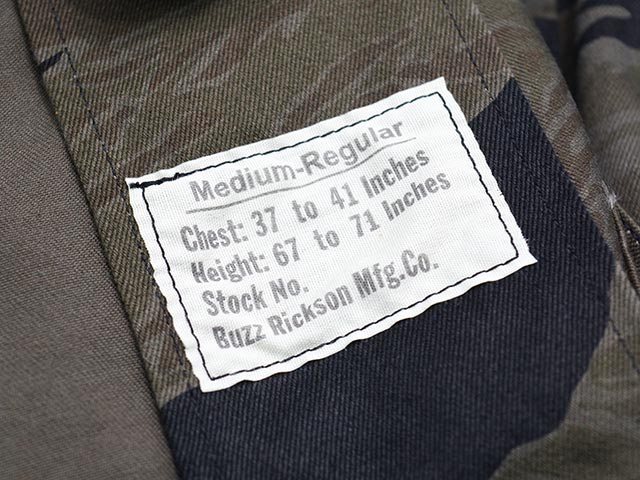 ��BUZZ RICKSON'S/�Х��ꥯ���󥺡ۡ�BLACK TIGER PATTERN JACKET OVER DYE/�֥�å����������ѥ����󥸥㥱�åȥ����С�������(BR15778)