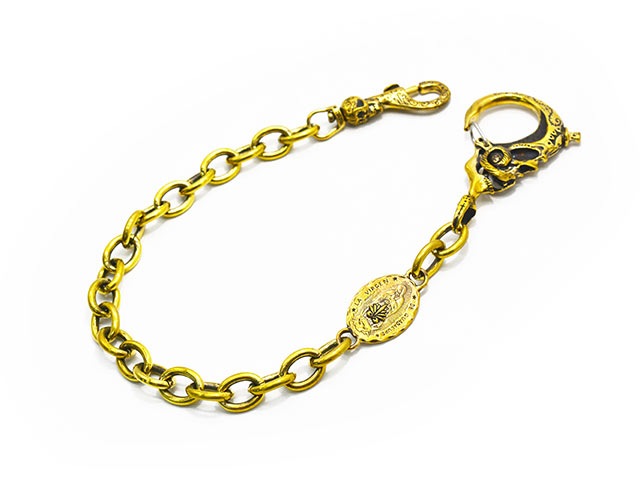 ��galcia/���륷���ۡ�Mexican Skull Brass Wallet Chain/�ᥭ�����󥹥���֥饹������åȥ��������(25WCB-MSM001BB)