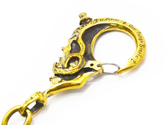 ��galcia/���륷���ۡ�Mexican Skull Brass Wallet Chain/�ᥭ�����󥹥���֥饹������åȥ��������(25WCB-MSM001BB)