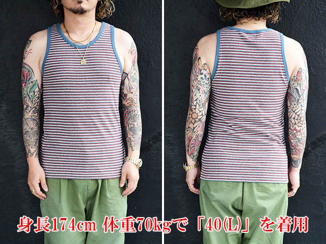 ��2����TROPHY CLOTHING/�ȥ��ե������������󥰡�2026SS��Multi Border Tank Top/�ޥ���ܡ��������󥯥ȥåס�(TR26SS-212)