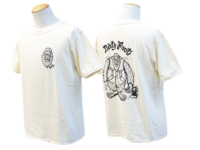 AT-DIRTY/アットダーティー】2023SS「Dirty Foot Back S/S Tee