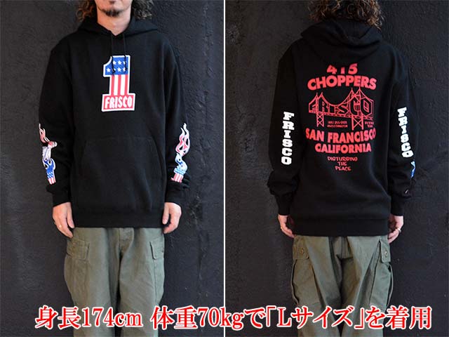 ��2����415 CLOTHING/415���������󥰡ۡ�Printed Pullover Hoodie��FRISCO #1��/�ץ��ƥåɥץ륪���С��ա��ǥ����ɥեꥹ��#1�ɡ�