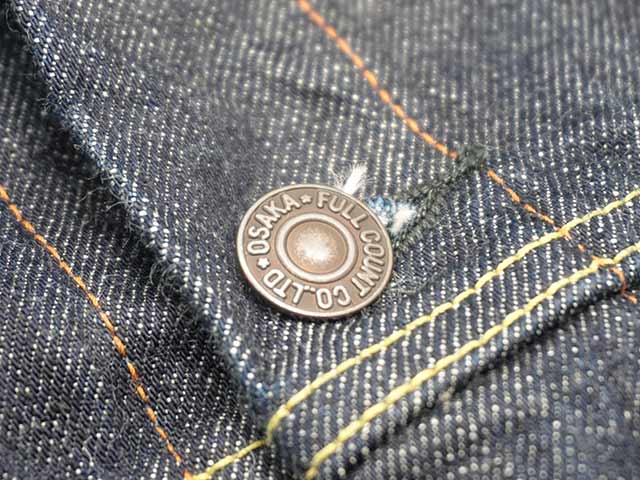 ��FULLCOUNT/�ե륫����ȡۡ�3rd Model Denim Jacket��No Pleats��/�����ɥ�ǥ�ǥ˥ॸ�㥱�åȡɥΡ��ץ꡼�ġɡ�(2101W/13.7oz)