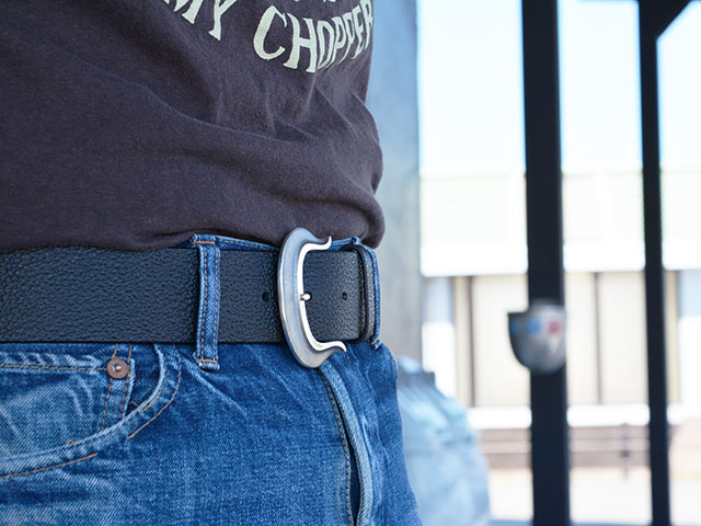 ��Jango/����󥴡ۡߡ�METAL JACKET/�᥿�른�㥱�åȡۡ�45 Width Buckle&Leather Belt/45�磻���Хå���&�쥶���٥�ȡ�(JB-01LB)