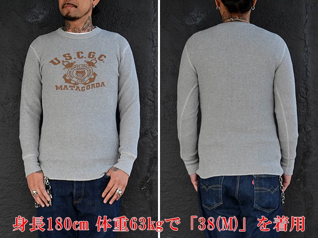 3JELADOATHLETIC BRAND/顼ɡɥå֥ɡɡ2023AWCrew Neck MEGA Thermal"US Coast Guard"/롼ͥåᥬޥ"USȥ"(AB83213)(The 2 Monkeys/ ȥ󥭡/ᥫ/եѥå)