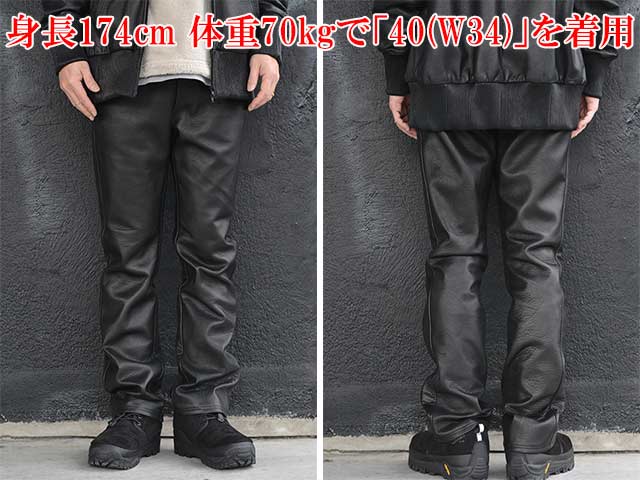 ��MOSSIR by FINE CREEK&CO/�⥷���� �Х� �ե����󥯥꡼������ɥ����ۡ�Washable Leather Straight Track Pants��LALK��/�����å���֥�쥶�����ȥ졼�ȥȥ�å��ѥ�ġɥ�륯�ɡ�(MOPT022)��ͽ����/2026ǯ������ͽ���