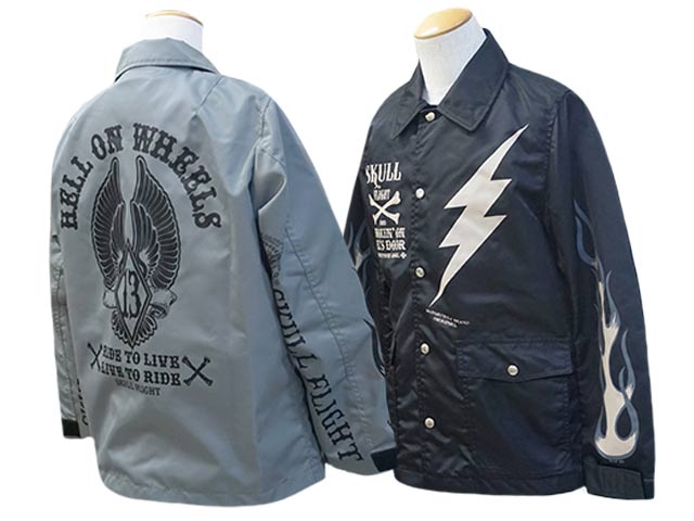 ��2����SKULL FLIGHT/������ե饤�ȡ�2024SS��Riders Coach Jacket/�饤���������������㥱�åȡɡ�