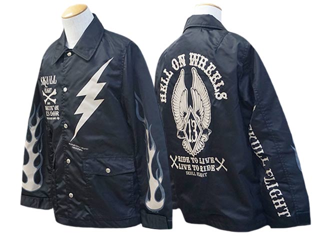 ��2����SKULL FLIGHT/������ե饤�ȡ�2024SS��Riders Coach Jacket/�饤���������������㥱�åȡɡ�