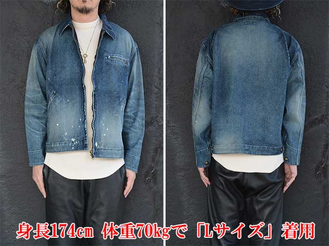 ��Sugar��Co./���奬������ɥ�����2025SS��Denim Windproof Jacket��Workers Wash��/�ǥ˥०����ɥץ롼�ե��㥱�åȡɥ�����������å���ɡ�(SGR-JK22U)