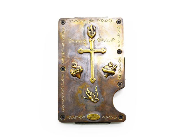 ��galcia/���륷���ۡ�Cross&Swallow Brass Money Clip&Card Case/������&��������֥饹�ޥ͡�����å�&�����ɥ�������(25MCB002)