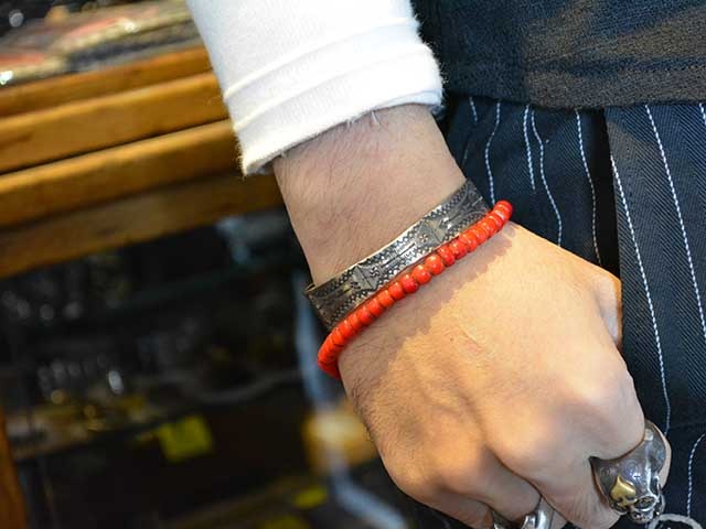 CHOOKE/チョーク】「Swastika Sheet Stamp Bangle/スワスティカシート