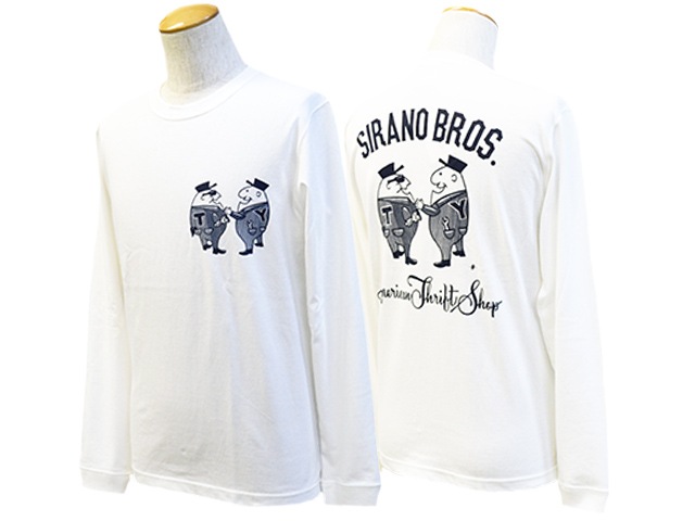 売れ筋新商品 全2色【SIRANO BROS/シラノブロス】2023AW「7.2oz L/S Tee”Mr ミュージシャン