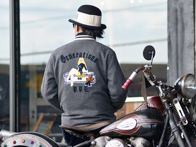(50% OFF)��POP EYES/�ݥåץ�������2022AW��Generations Club Jacket/�����ͥ졼����󥯥�֥��㥱�åȡ�(22AW-PPE-17)(UNCHANGING LOVE/��������󥸥󥰥��/MISTER X/�ߥ��������å���/���ᥫ��/WOLF PACK/����եѥå�)