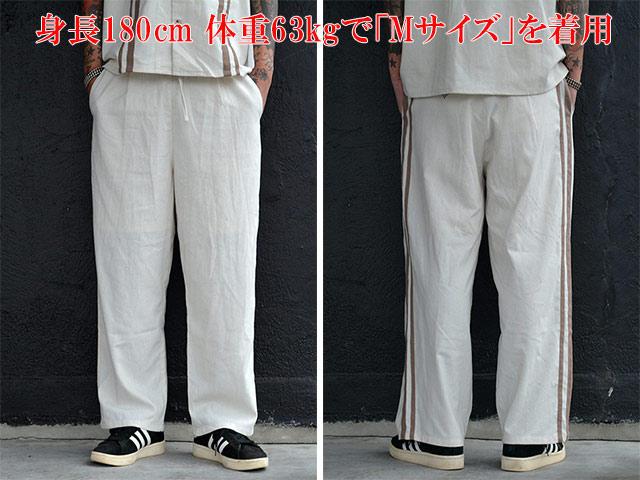 2CALIFORNIA LINE/ե˥饤2023SSLinen Line Easy Pants/ͥ饤󥤡ѥġ(SKULL FLIGHT/ե饤/ۥ륺ѥ/ϡ졼/Х/ᥫ/ۥåȥå/WOLF PACK/եѥå)