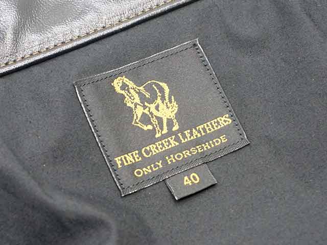 ��FINE CREEK LEATHERS/�ե����󥯥꡼���쥶�����ۡ�Leather Jacket��Virginia Beach��/�쥶�����㥱�åȡɥС����˥��ӡ����ɡ�(FCJK002)
