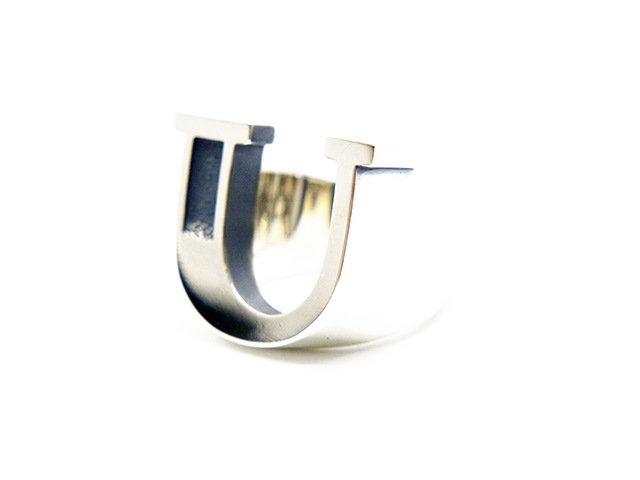 ��WEIRDO JEWELRY/���������ɥ��奨�꡼�ۡ�FUCK U Ring/�ե��å�U��󥰡�(Silver925)