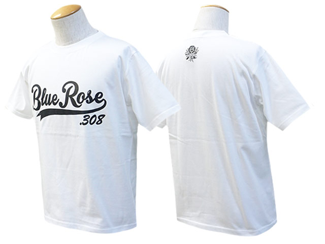 ��3����BLUE ROSE.308/�֥롼������.308�ۡ�High Quality Crew Neck Tee��Cursive Logo��/�ϥ�������ƥ������롼�ͥå�Tee�ɥ������֥����ɡ�