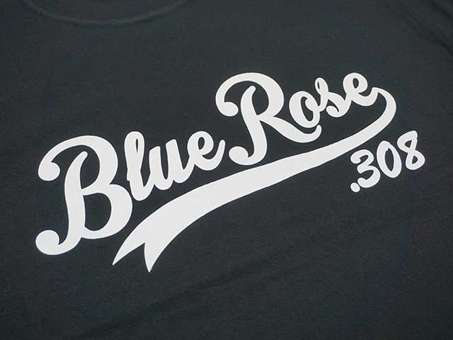 ��3����BLUE ROSE.308/�֥롼������.308�ۡ�High Quality Crew Neck Tee��Cursive Logo��/�ϥ�������ƥ������롼�ͥå�Tee�ɥ������֥����ɡ�