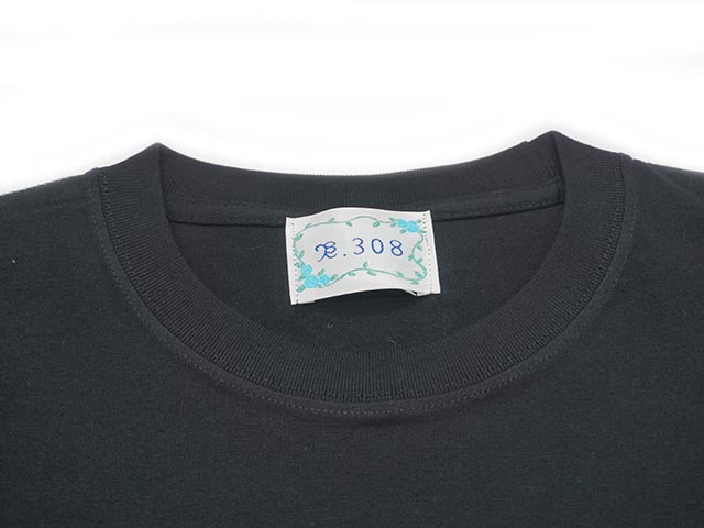 ��3����BLUE ROSE.308/�֥롼������.308�ۡ�High Quality Crew Neck Tee��Cursive Logo��/�ϥ�������ƥ������롼�ͥå�Tee�ɥ������֥����ɡ�