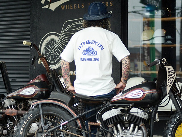 3BLUE ROSE.308/֥롼.308ۡHigh Quality Crew Neck TeeENJOY LIFE/ϥƥ롼ͥåTeeɥ󥸥祤饤աɡ