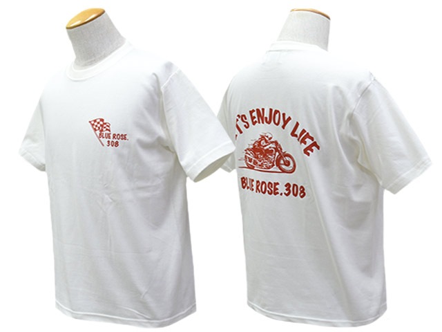 3BLUE ROSE.308/֥롼.308ۡHigh Quality Crew Neck TeeENJOY LIFE/ϥƥ롼ͥåTeeɥ󥸥祤饤աɡ