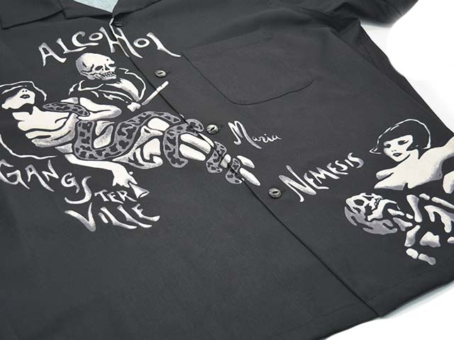 (30% OFF)��GANGSTERVILLE/����󥰥������ӥ��2025AW��TOTENTANZ L/S Shirts/�ȡ��ƥ󥿥󥺥��󥰥��꡼�֥���ġ�(GSV5305)
