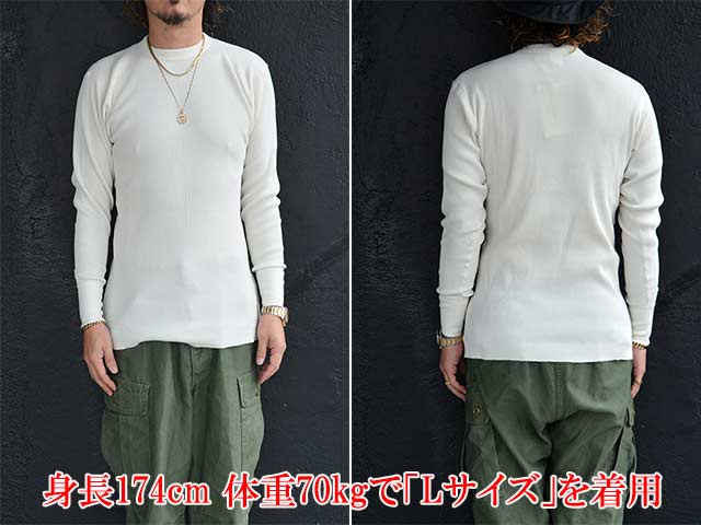 ��2����FREE WHEELERS/�ե꡼�ۥ����顼����2025FW��Crew Necked Thermal L/S Shirt/���롼�ͥå��åɥ����ޥ���󥰥��꡼�֥���ġ�(2535006)