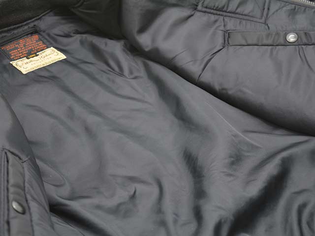 ��BUZZ RICKSON'S/�Х��ꥯ���󥺡ۡ�Type BLACK MA-1��ALBERT TURNER&CO.,INC. LONG MODEL��/�����ץ֥�å�MA-1�ɥ���С��ȥ����ʡ����󥰥�ǥ�ɡ�(BR15772)