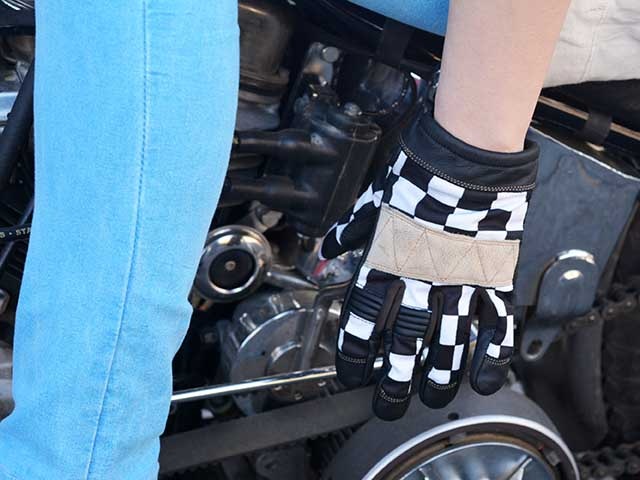 全2色【Vin&Age/ヴィン&エイジ】2023SS「Checkered Glove/チェッ