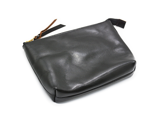 インセプション　ポーチ　ブラック ホースハイド　日本製 全2色【INCEPTION/インセプション】「Horse Hide Pouch”SMALL