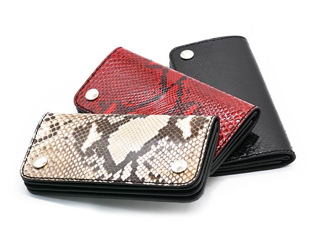 ��3����TISS CUSTOM LEATHERS/�ƥ�����������쥶�����ۡ�Diamond Python Wallet��A-1 Type��/���������ɥѥ����󥦥���åȡ�A-1�����סɡ�