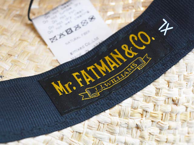 ��Mr.FATMAN/�ߥ������ե��åȥޥ��2025SS��Gambler Raffia Hat/�����֥顼��ե����ϥåȡ�(6252007)