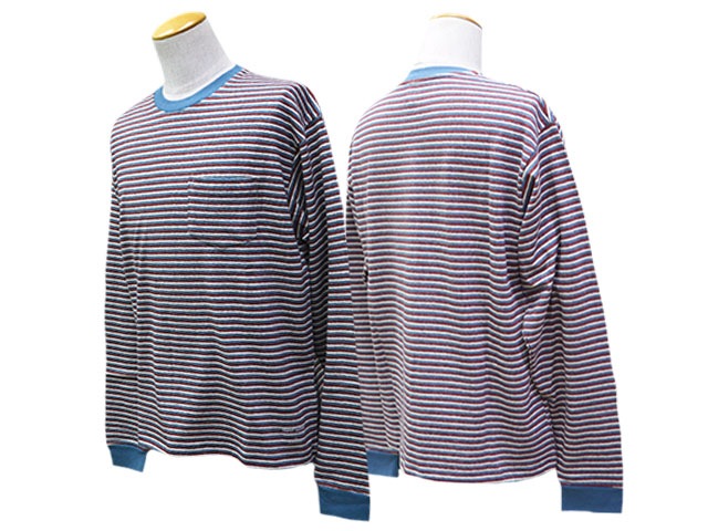 ��2����TROPHY CLOTHING/�ȥ��ե������������󥰡�2026SS��Multi Border L/S Tee/�ޥ���ܡ��������󥰥��꡼��Tee��(TR26SS-201)