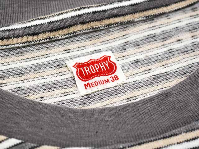 ��2����TROPHY CLOTHING/�ȥ��ե������������󥰡�2026SS��Multi Border L/S Tee/�ޥ���ܡ��������󥰥��꡼��Tee��(TR26SS-201)