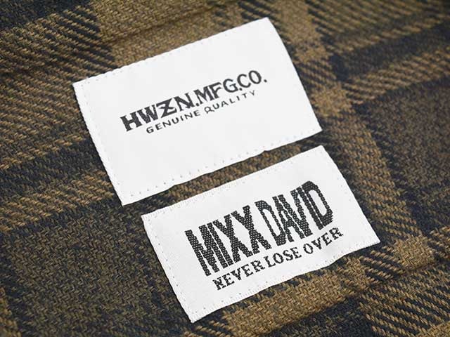 (50% OFF)��2����HWZN BROSS/�ϥ�����֥����ۡߡ�MIXXDAVID/�ߥå����ǥ������åɡ�2023AW��W-Name Check Shirts/���֥�͡�������å�����ġ�<br><br>(�ۥ����륺���ѥ��/���ᥫ��/�ۥåȥ��å�/�ϡ��졼/�Х���/WOLF PACK/����եѥå�)