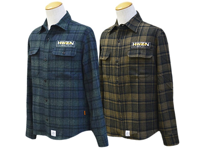 (50% OFF)��2����HWZN BROSS/�ϥ�����֥����ۡߡ�MIXXDAVID/�ߥå����ǥ������åɡ�2023AW��W-Name Check Shirts/���֥�͡�������å�����ġ�<br><br>(�ۥ����륺���ѥ��/���ᥫ��/�ۥåȥ��å�/�ϡ��졼/�Х���/WOLF PACK/����եѥå�)