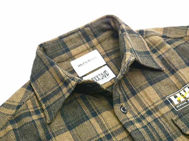(50% OFF)��2����HWZN BROSS/�ϥ�����֥����ۡߡ�MIXXDAVID/�ߥå����ǥ������åɡ�2023AW��W-Name Check Shirts/���֥�͡�������å�����ġ�<br><br>(�ۥ����륺���ѥ��/���ᥫ��/�ۥåȥ��å�/�ϡ��졼/�Х���/WOLF PACK/����եѥå�)
