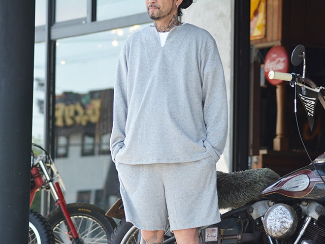 ��CWORKS by FINE CREEK&CO/��������� �Х� �ե����󥯥꡼������ɥ�����2024SS��Pile L/S Tee��Rem��/�ѥ�����󥰥��꡼��Tee�ɥ��ɡ�(CWSW005)