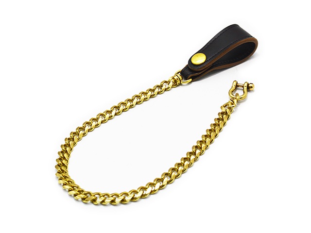 ��2����INCEPTION/���󥻥ץ����ۡ�Horse Butt Leather Brass Chain��BRASS��/�ۡ����Хåȥ쥶���֥饹��������ɥ֥饹�ɡ�(IPC-08)