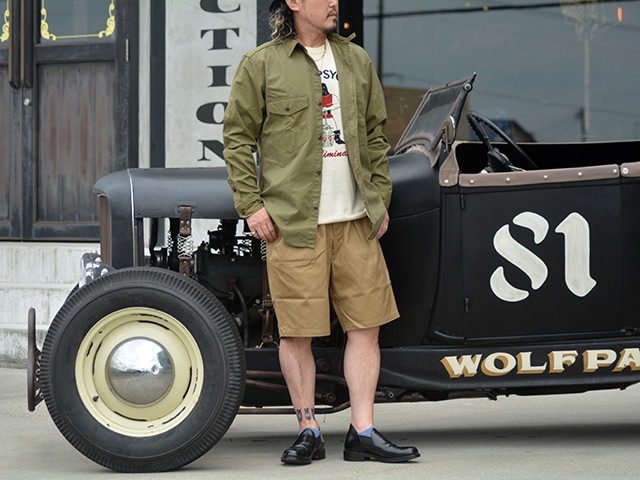 ��FREE WHEELERS/�ե꡼�ۥ����顼����2025SS��Mechanic Shirts��Blystone��/�ᥫ�˥å�����ġɥ֥饤���ȡ���ɡ�(2523003)