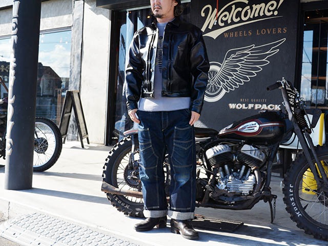 ��BUZZ RICKSON'S/�Х��ꥯ���󥺡ۡ�BLACK LEATHER BLOUSE/�֥�å��쥶���֥饦����(BR80665)