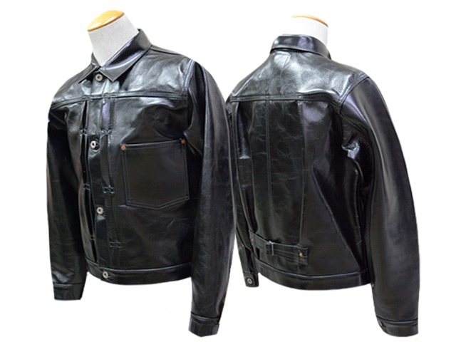 ��BUZZ RICKSON'S/�Х��ꥯ���󥺡ۡ�BLACK LEATHER BLOUSE/�֥�å��쥶���֥饦����(BR80665)