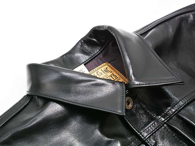 ��BUZZ RICKSON'S/�Х��ꥯ���󥺡ۡ�BLACK LEATHER BLOUSE/�֥�å��쥶���֥饦����(BR80665)