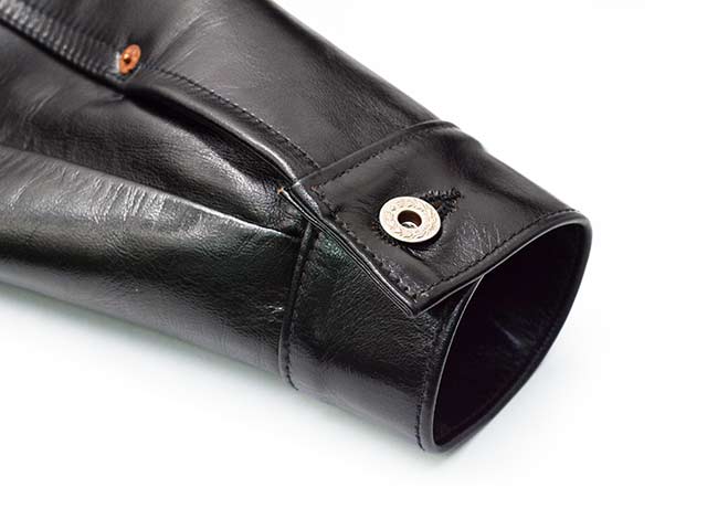 ��BUZZ RICKSON'S/�Х��ꥯ���󥺡ۡ�BLACK LEATHER BLOUSE/�֥�å��쥶���֥饦����(BR80665)