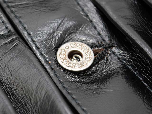 ��BUZZ RICKSON'S/�Х��ꥯ���󥺡ۡ�BLACK LEATHER BLOUSE/�֥�å��쥶���֥饦����(BR80665)