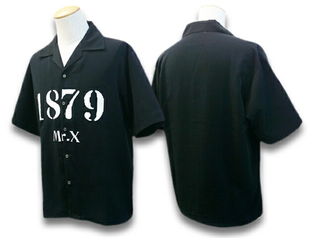 (50% OFF)��3����MISTER X/�ߥ��������å�����2022SS��S/S 1879 Open Collar Easy Shirts/���硼�ȥ��꡼��1879�����ץ󥫥顼������������ġ�(MRX-018)(UNCHANGING LOVE/��������󥸥󥰥��/POP EYES/�ݥåץ�����/���ᥫ��/�ۥåȥ��å�/�ϡ��졼)